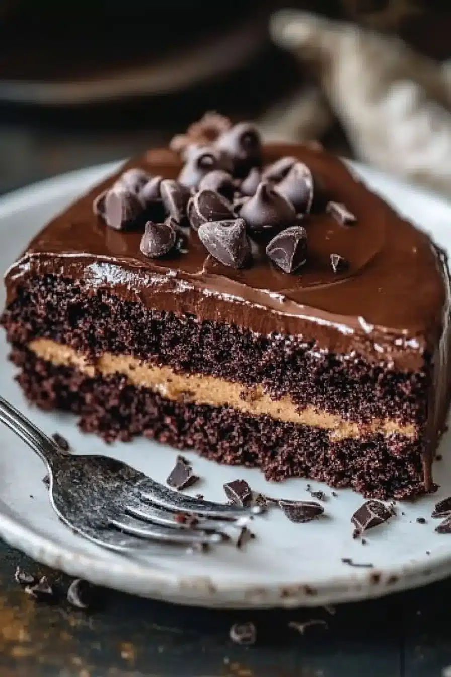 Delicious Chocolate Ooey Gooey Cake with a rich, moist texture