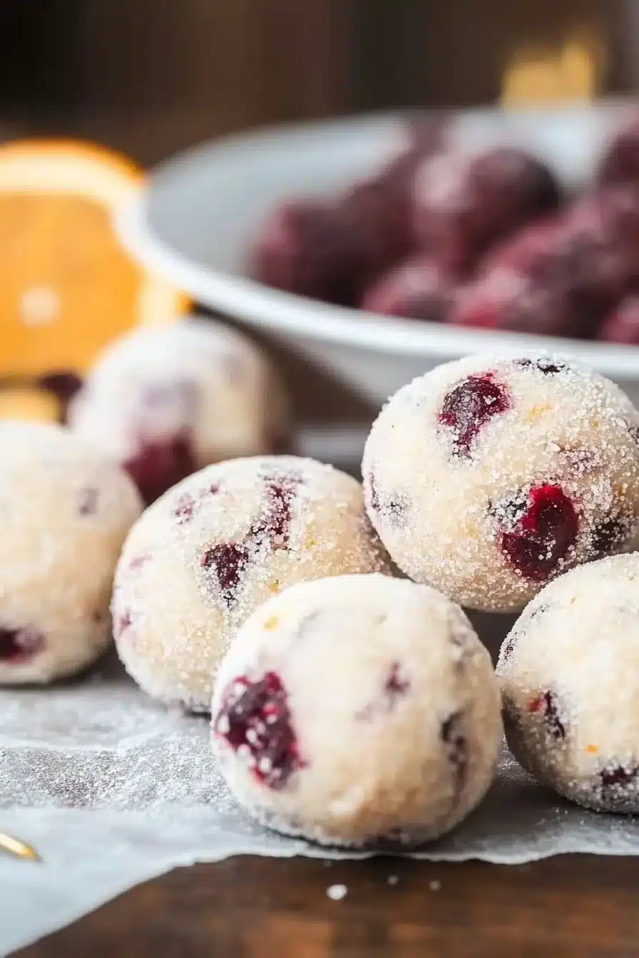 Christmas Cranberry Orange Sandies Balls 4 Christmas Cranberry Orange Sandies Balls