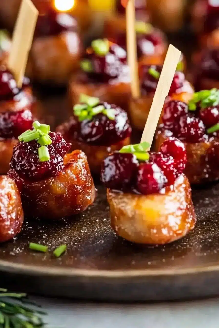 Christmas Sheet Pan Smoked Sausage Cranberry Bites 6 Christmas Sheet Pan Smoked Sausage Cranberry Bites