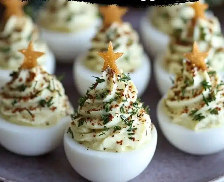 Christmas Tree Deviled Eggs 6 Christmas Tree Deviled Eggs