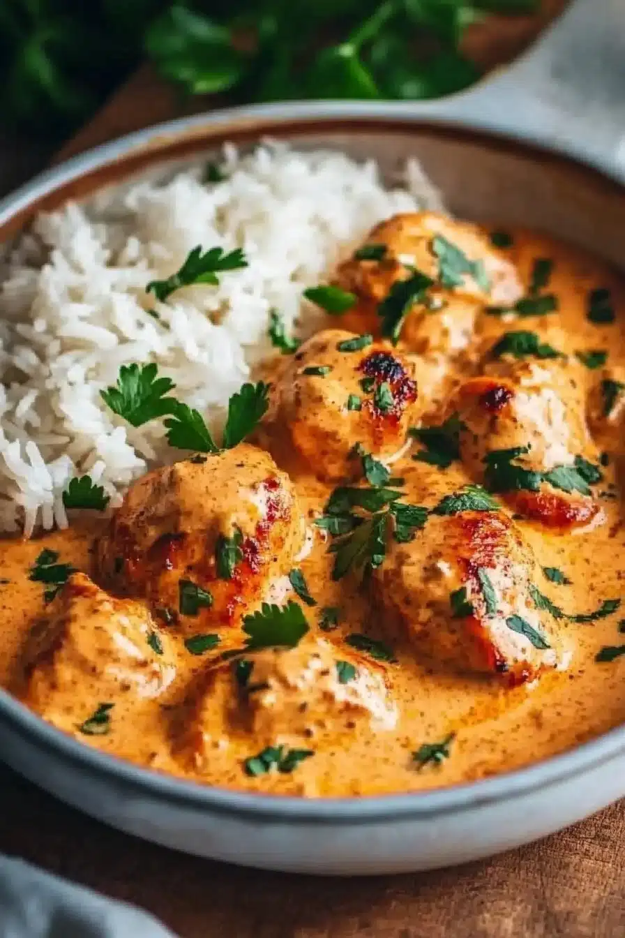 Creamy Paprika Chicken with Rice 6 Creamy Paprika Chicken with Rice