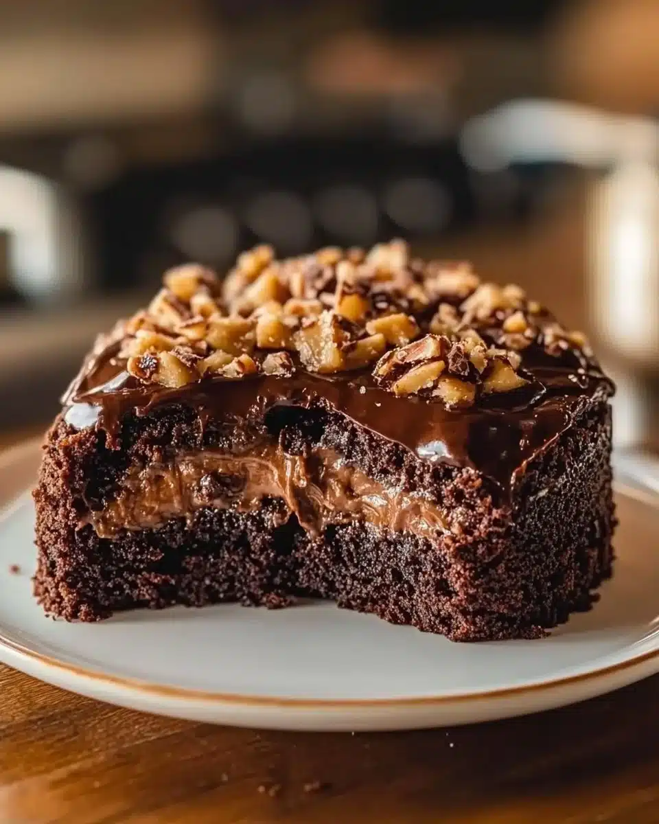 German Chocolate Poke Cake 6 German Chocolate Poke Cake