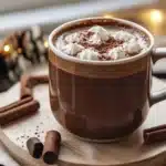 Homemade Hot Chocolate 5 Delicious homemade hot chocolate topped with whipped cream and chocolate shavings