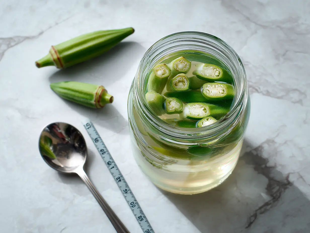 how much okra water to drink measuring jar