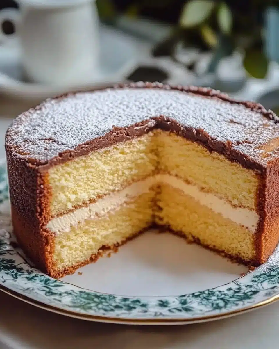 Italian Love Cake topped with fresh berries and cream, a symbol of sweetness