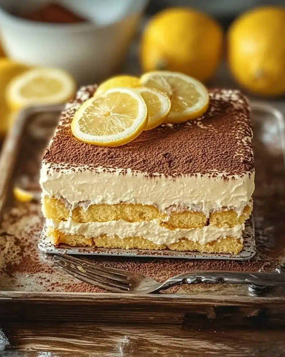 Lemon Limoncello Italian Tiramisu