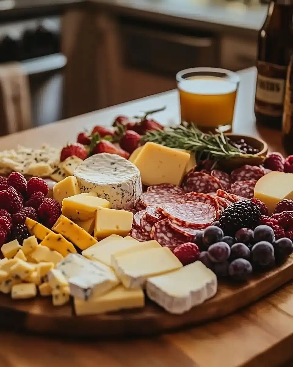 Valentine's Day Cheese Snack Board