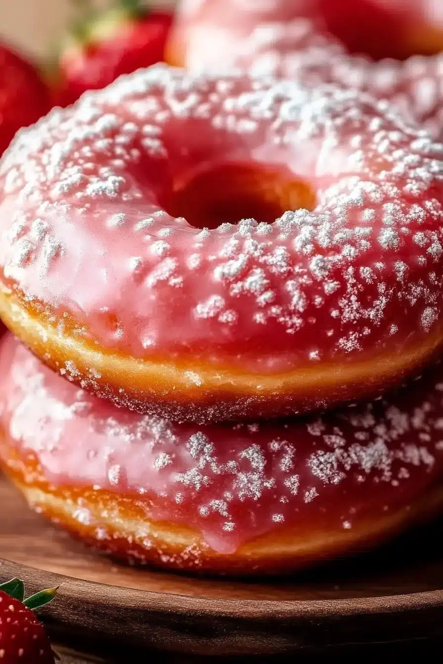Valentine’s Day Strawberry Donuts