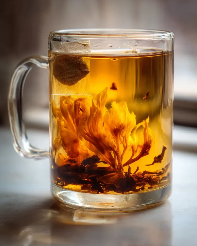 Organic dandelion root tea bag brewing for jillian michaels detox water