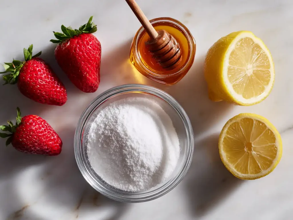 Kelly Clarkson gelatin recipe ingredients - unflavored gelatin, strawberries, honey