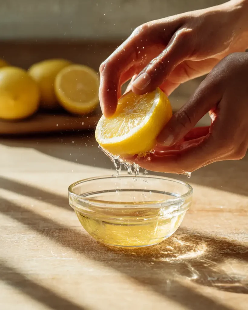 Freshly squeezed lemon juice for jillian michaels detox water