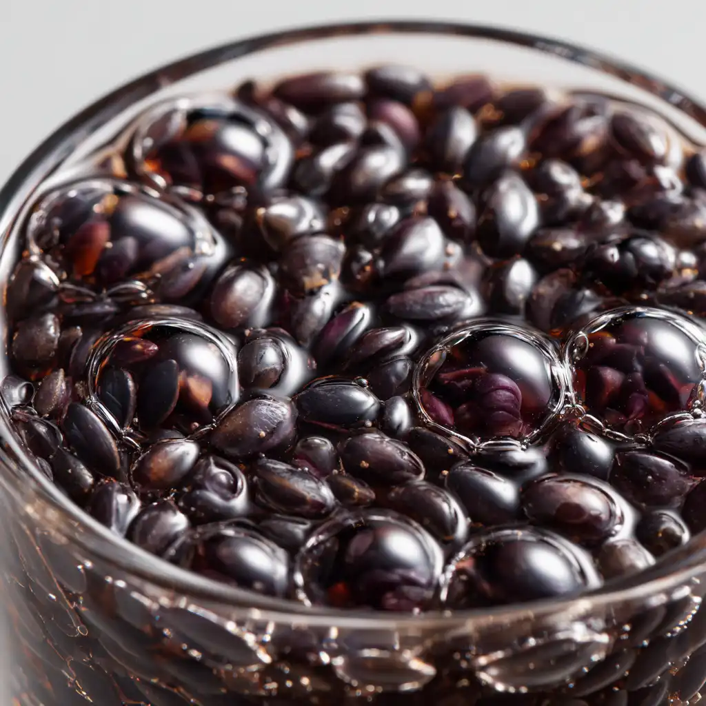 Lemon Basil Seed Drink Recipe : The 7-Minute Appetite Suppressant That Actually Works 18 bloomed basil seeds expanding gel in water showing appetite suppressant science