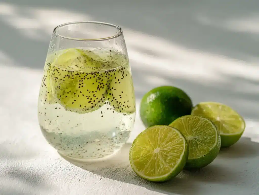 Basil Seed Drink Recipe: The Hydrating Superfood Elixir You'll Make Every Week 21 Basil seed drink weight loss morning wellness drink on light background