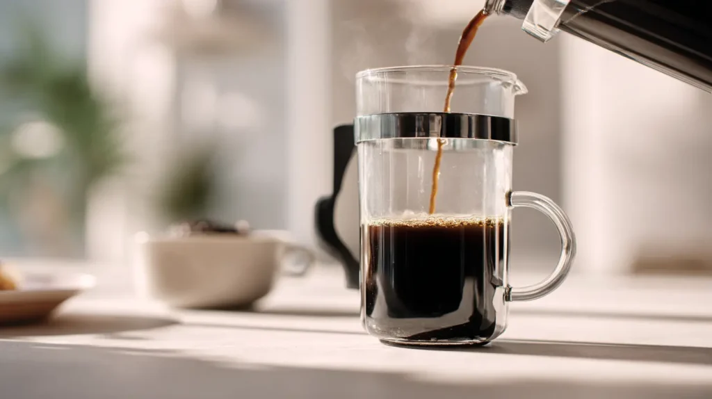  Brewing fresh organic coffee for Jennifer Aniston coffee loophole recipe