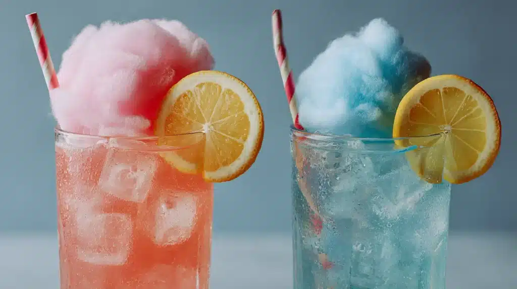 cotton-candy-lemonade-soda-party-drink-blue-pink-glasses-garnish