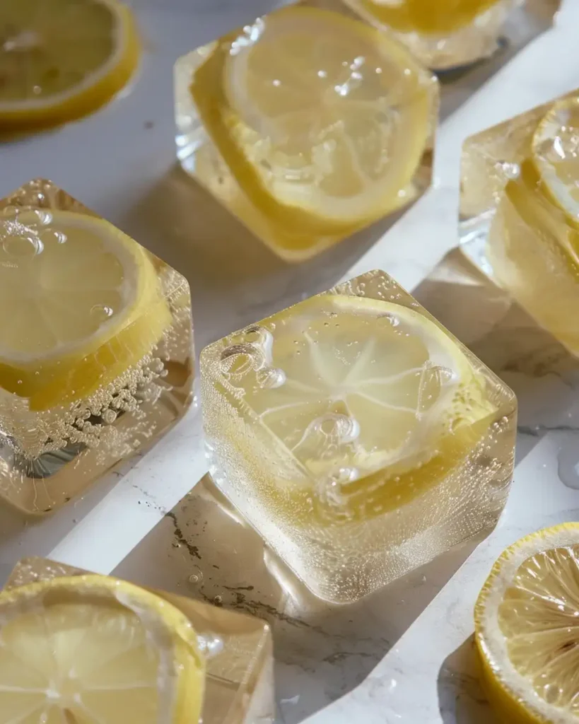 Rebel Wilson Gelatin Trick Recipe: 3 Ingredients That Actually Work 13 gelatin trick recipe cubes on white plate beside fresh lemon slices