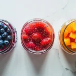 Easy chia jelly recipe in multiple flavors: strawberry, blueberry, mango