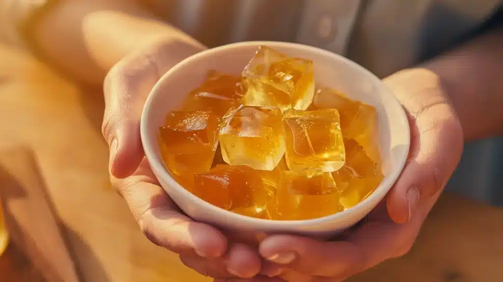 Rebel Wilson Gelatin Trick Recipe: 3 Ingredients That Actually Work 20 woman eating gelatin trick recipe cubes 30 minutes before dinner