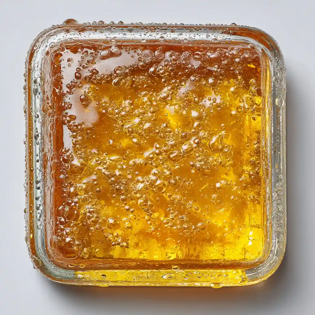 Firm gelatin set in dish after refrigeration for Jillian Michaels trick