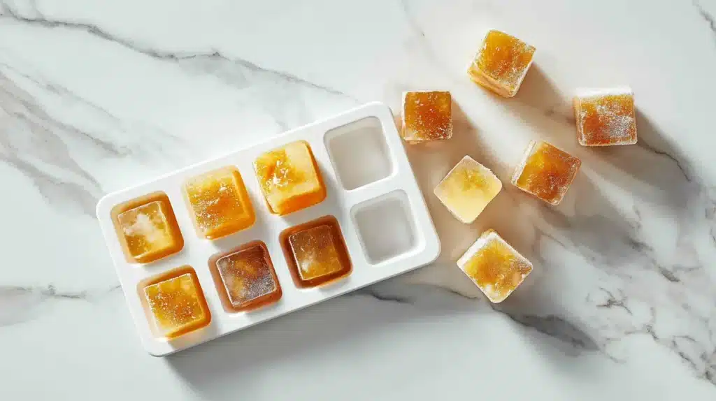  Barbara O'Neill flu bomb frozen in ice cube trays for easy storage