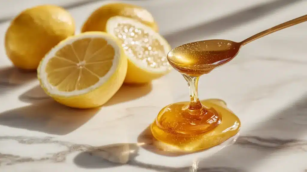  Raw honey and fresh lemon juice for Barbara O'Neill flu bomb remedy