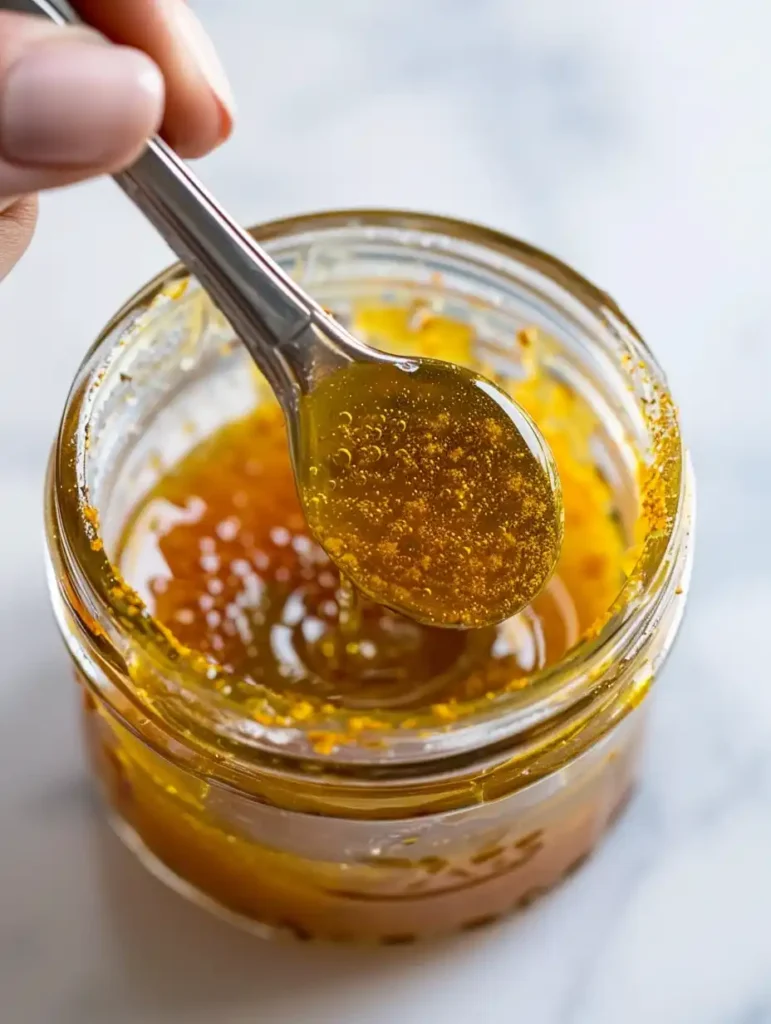 Asian Honey Protocol Recipe: Benefits, Side Effects, and How It Really Works for Men Over 40 17 Mixing Asian honey protocol recipe ingredients in glass jar with spoon