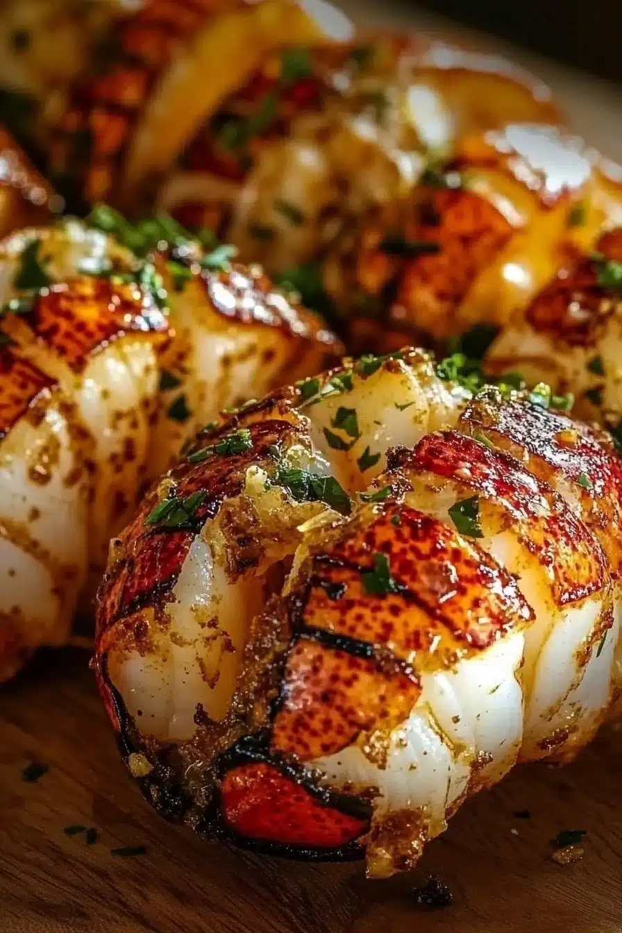 Broiled Lobster Tails with Zesty Lemon Garlic Butter