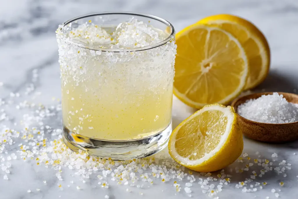 can i mix creatine with electrolytes in a clear glass with sea salt and lemon