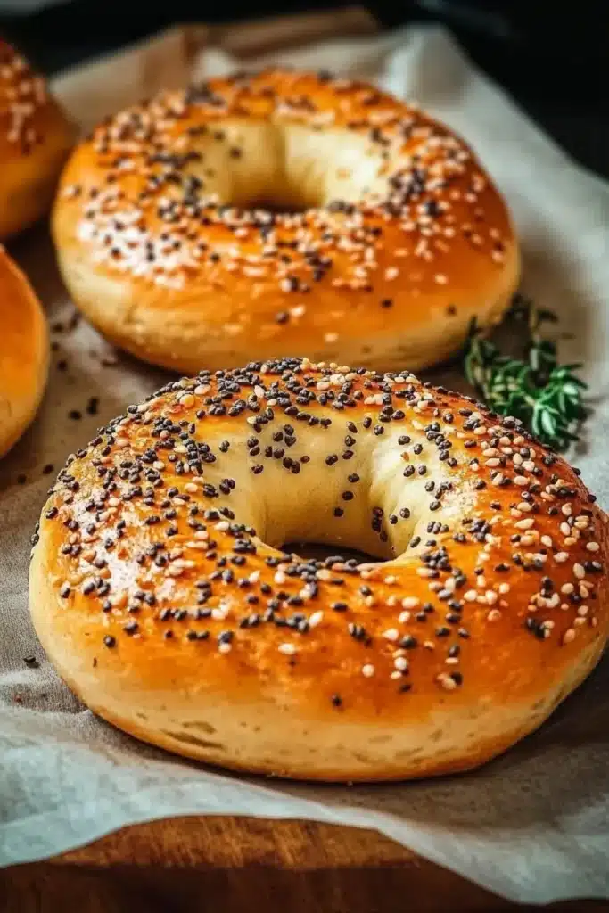 Current image: Homemade high protein bagels fresh out of the oven