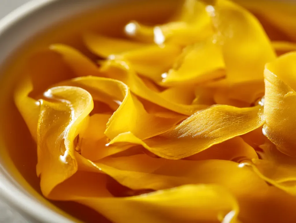 Easy Egg Drop Soup Recipe Ready in 10 Minutes 20 Perfect silky egg drop soup egg ribbons forming in golden broth showing correct pouring technique