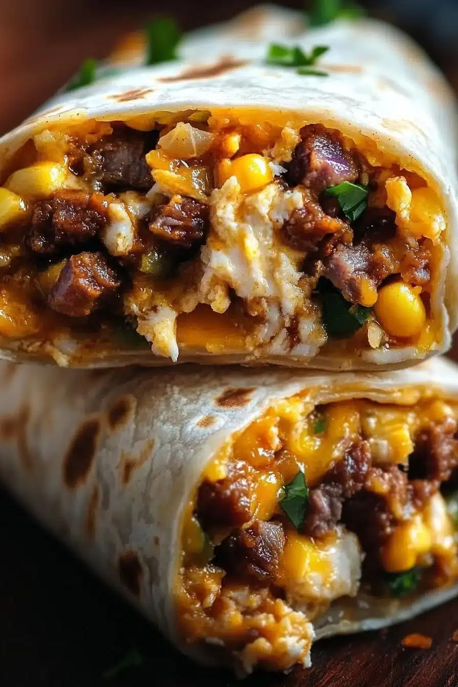 Delicious freezer breakfast burritos ready for a quick and easy breakfast