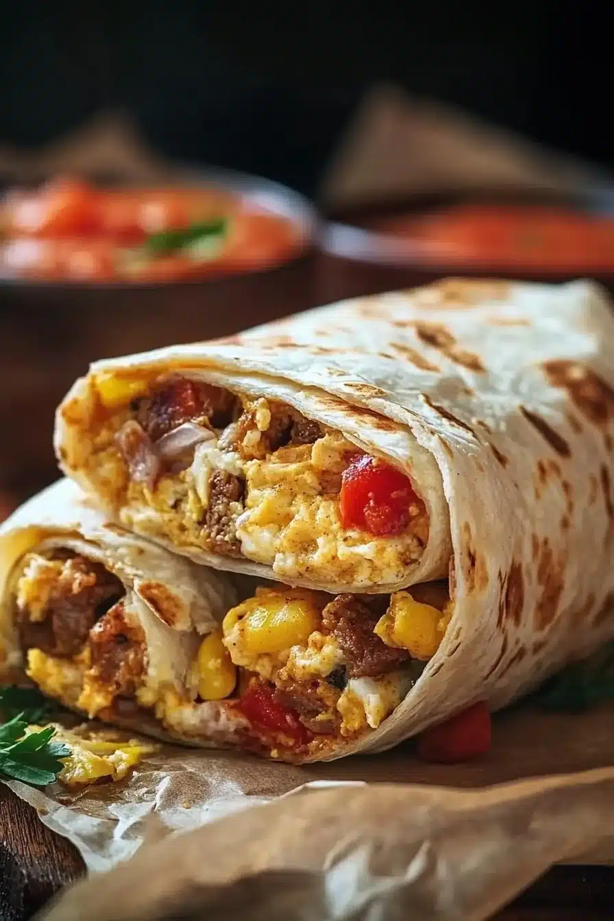 Freezer Breakfast Burritos
