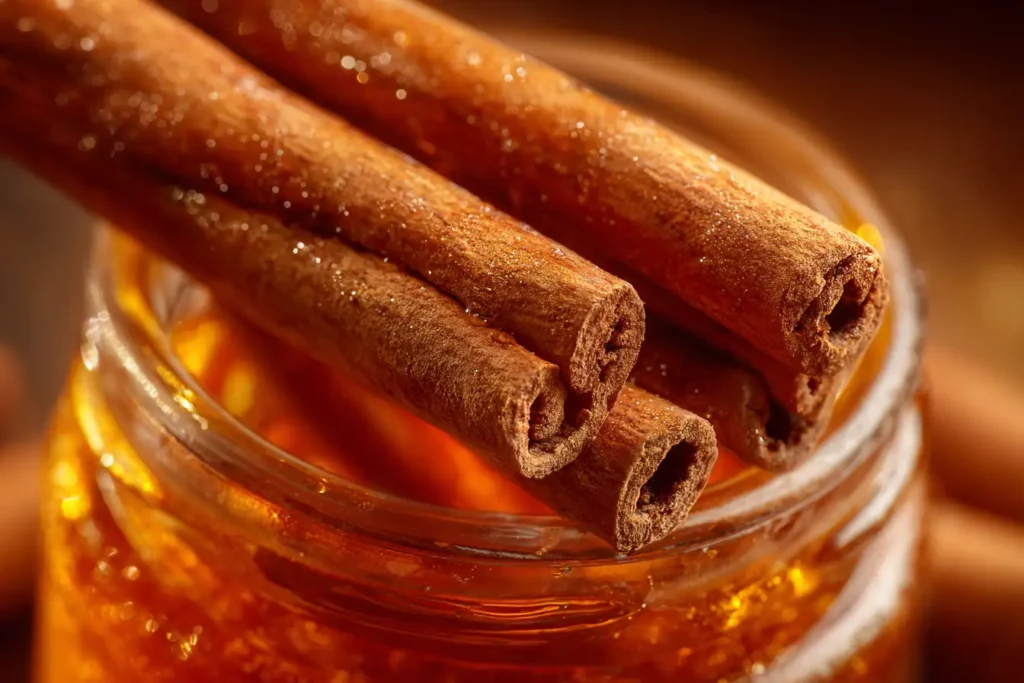 Honey Alzheimer Treatment: Can This Golden Ritual Support Memory? 19 Ceylon cinnamon sticks and raw honey close up for honey Alzheimer treatment cinnamon memory blend