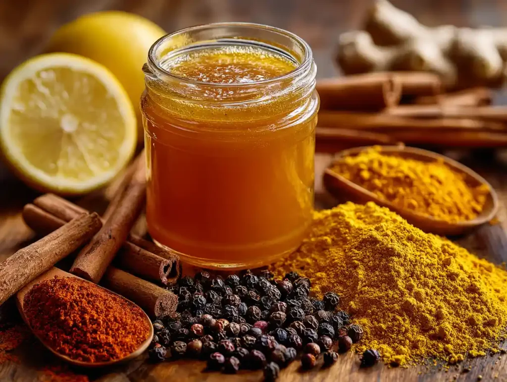 Honey Alzheimer Treatment: Can This Golden Ritual Support Memory? 15 Honey Alzheimer treatment ingredients including raw wildflower honey turmeric Ceylon cinnamon black pepper and lemon