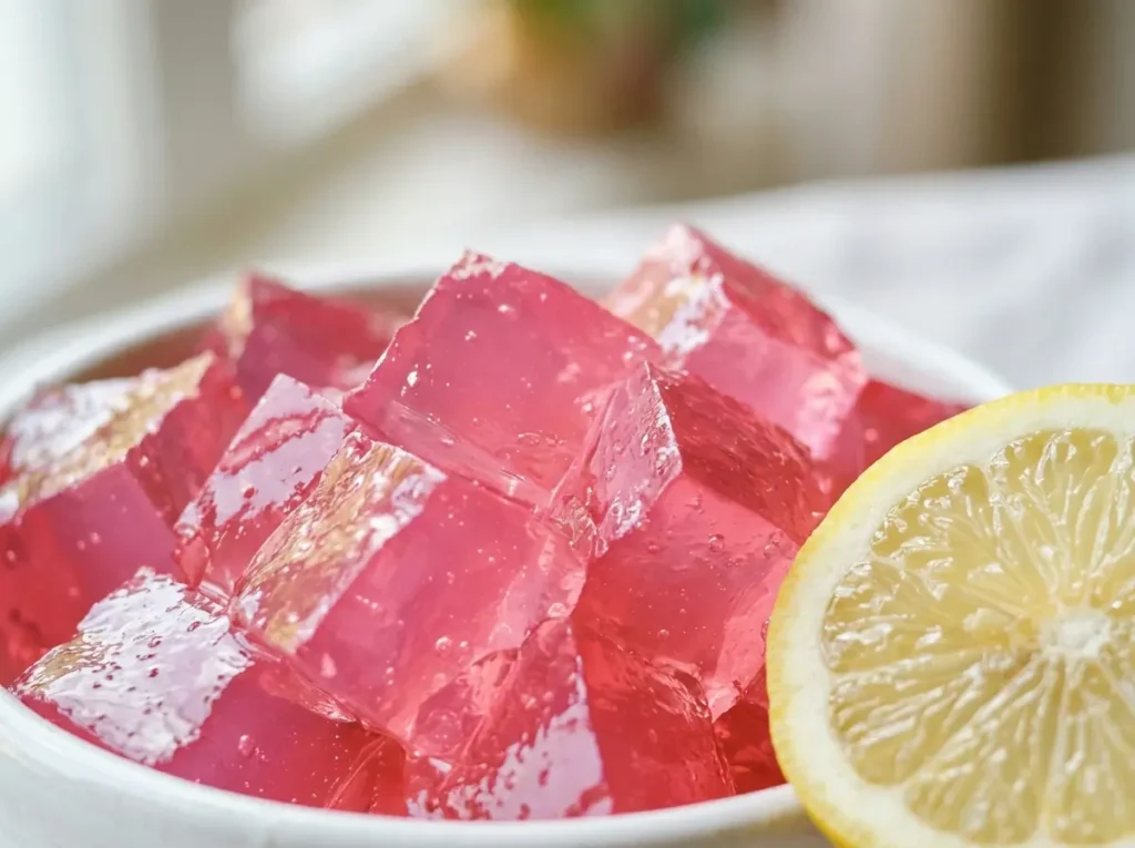 5 Easy Dr William Li Gelatin Recipe Ideas That Actually Work 18 Single serving of Dr William Li gelatin recipe in a small white bowl with lemon