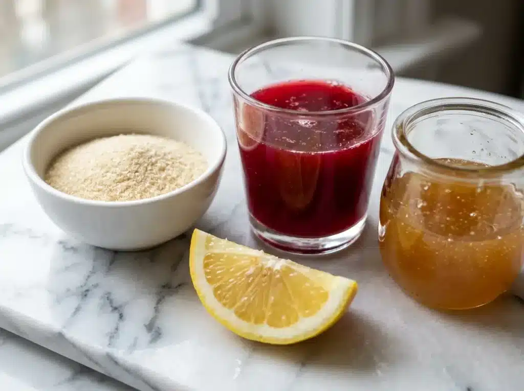 5 Easy Dr William Li Gelatin Recipe Ideas That Actually Work 11 Ingredients for Dr William Li gelatin recipe including gelatin powder pomegranate juice and honey