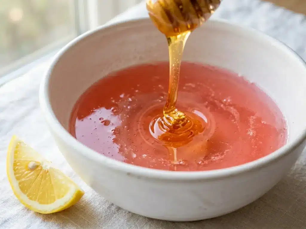 5 Easy Dr William Li Gelatin Recipe Ideas That Actually Work 14 Adding honey and lemon to Dr William Li gelatin recipe mixture