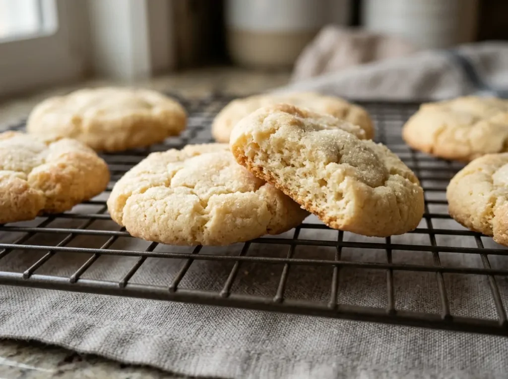3 Ingredient Sugar Cookies: 7 Easy Baking Secrets 17 Fresh 3 ingredient sugar cookies cooling on rack close up