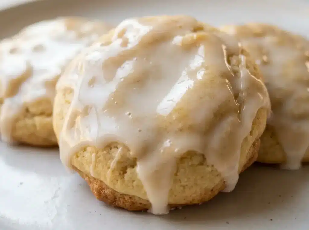 3 Ingredient Sugar Cookies: 7 Easy Baking Secrets 19 3 ingredient sugar cookies with icing close up on white plate