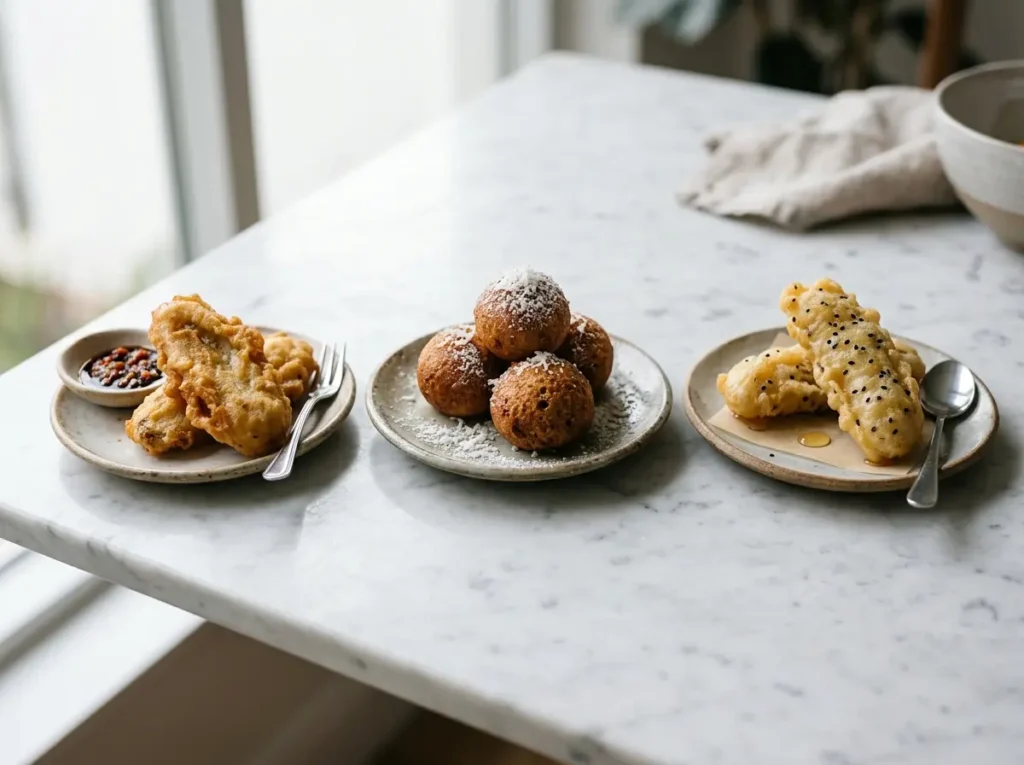  Comparing African banana trick fritter variations side by side