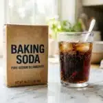 Baking soda and soft drink for horse soda trick with baking soda myth