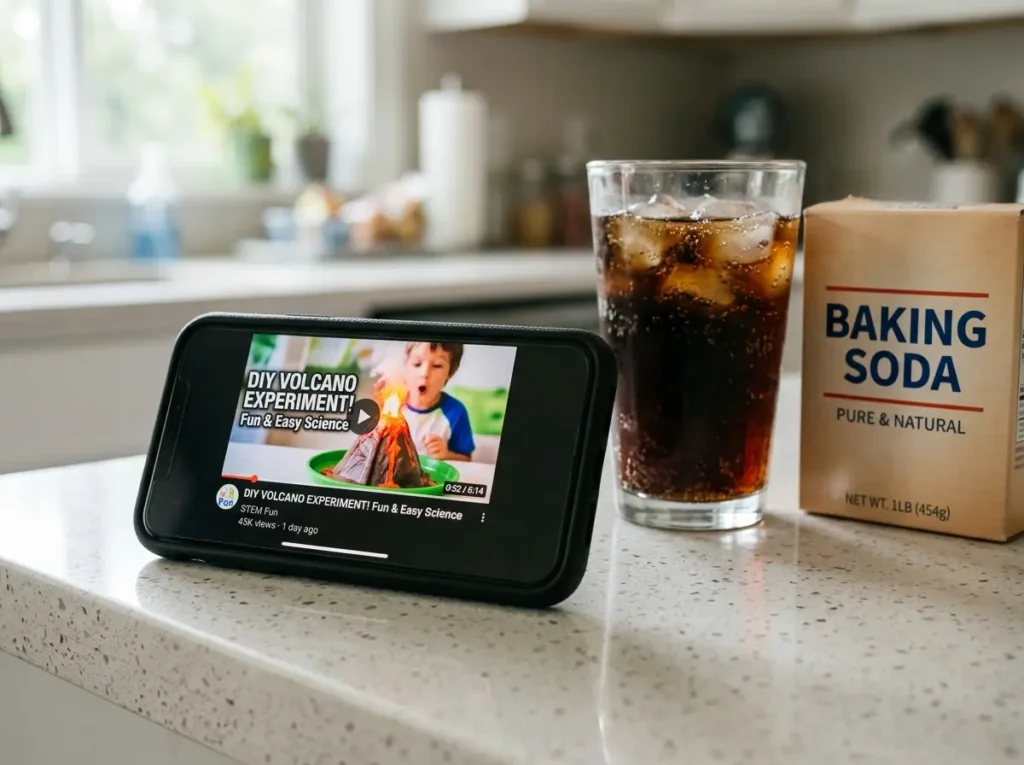 Viral video trend showing horse soda trick with baking soda claim