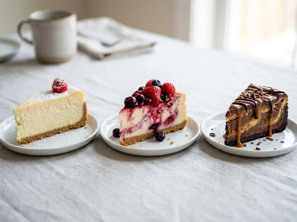 Comparing Japanese cheesecake to New York and Basque cheesecake styles