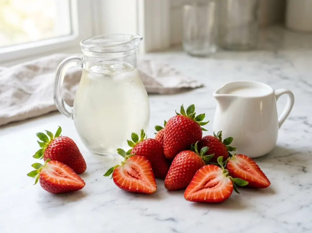 Pink Drink Recipe: 1 Easy Starbucks Copycat at Home 10 White grape juice, coconut milk, and strawberries for pink drink recipe