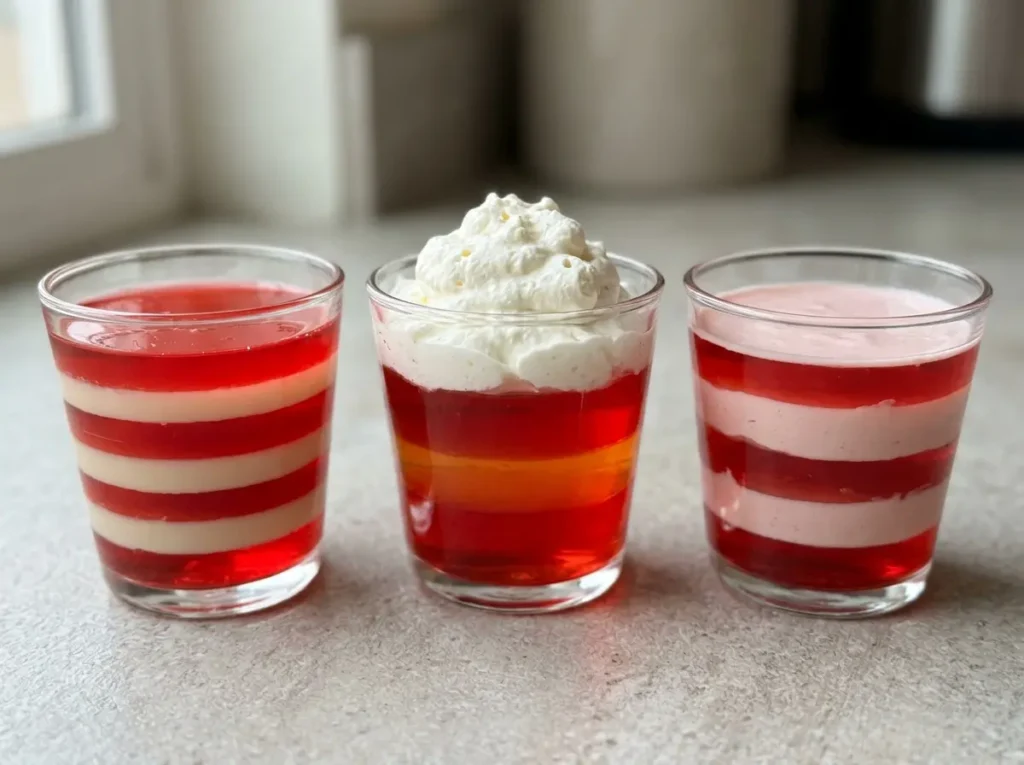Layered Jello: 5 Easy Steps for Beautiful Rainbow Bars 17 Comparing layered jello variations with condensed milk, Cool Whip, and sour cream